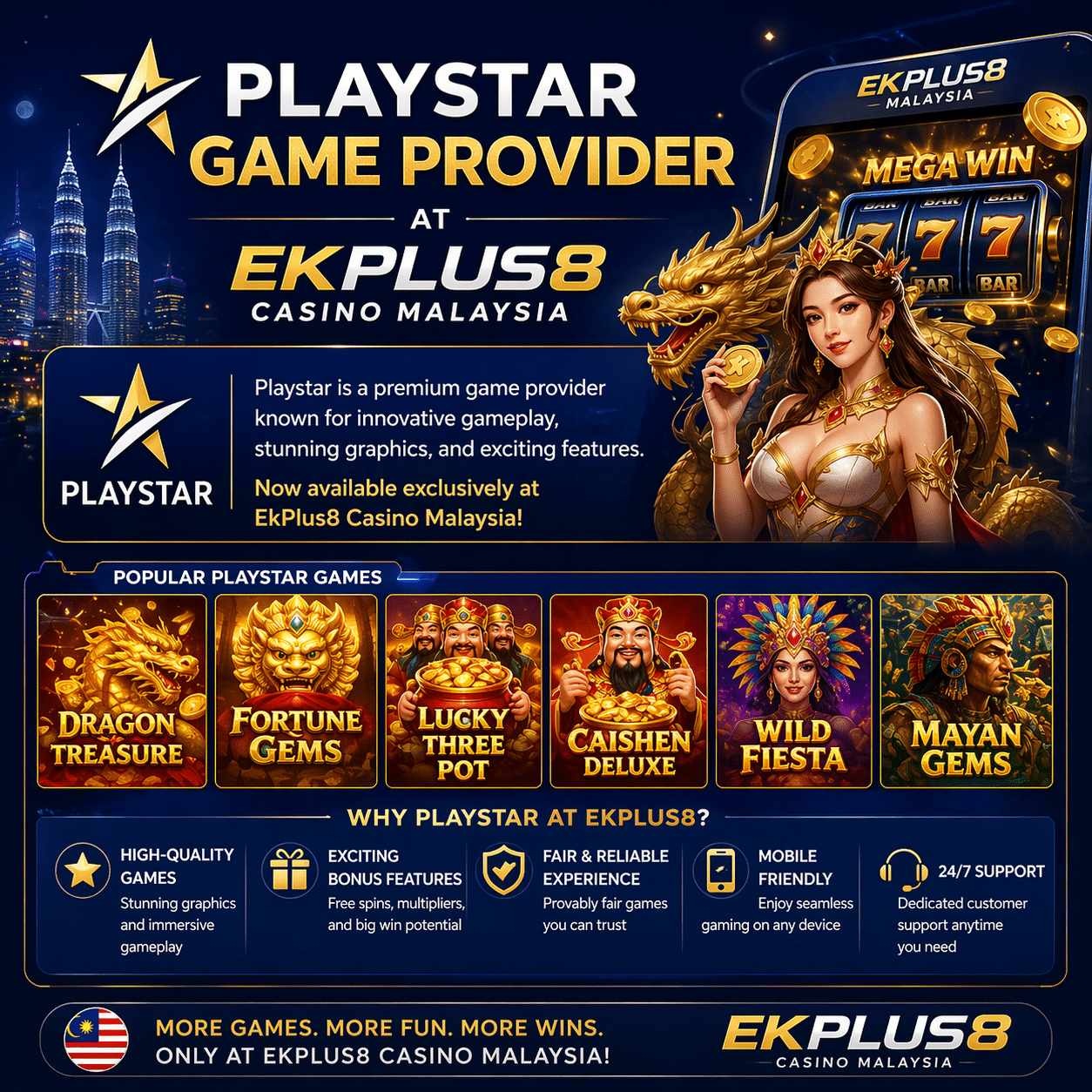 Playstar-casino-banner-with-golden-accents